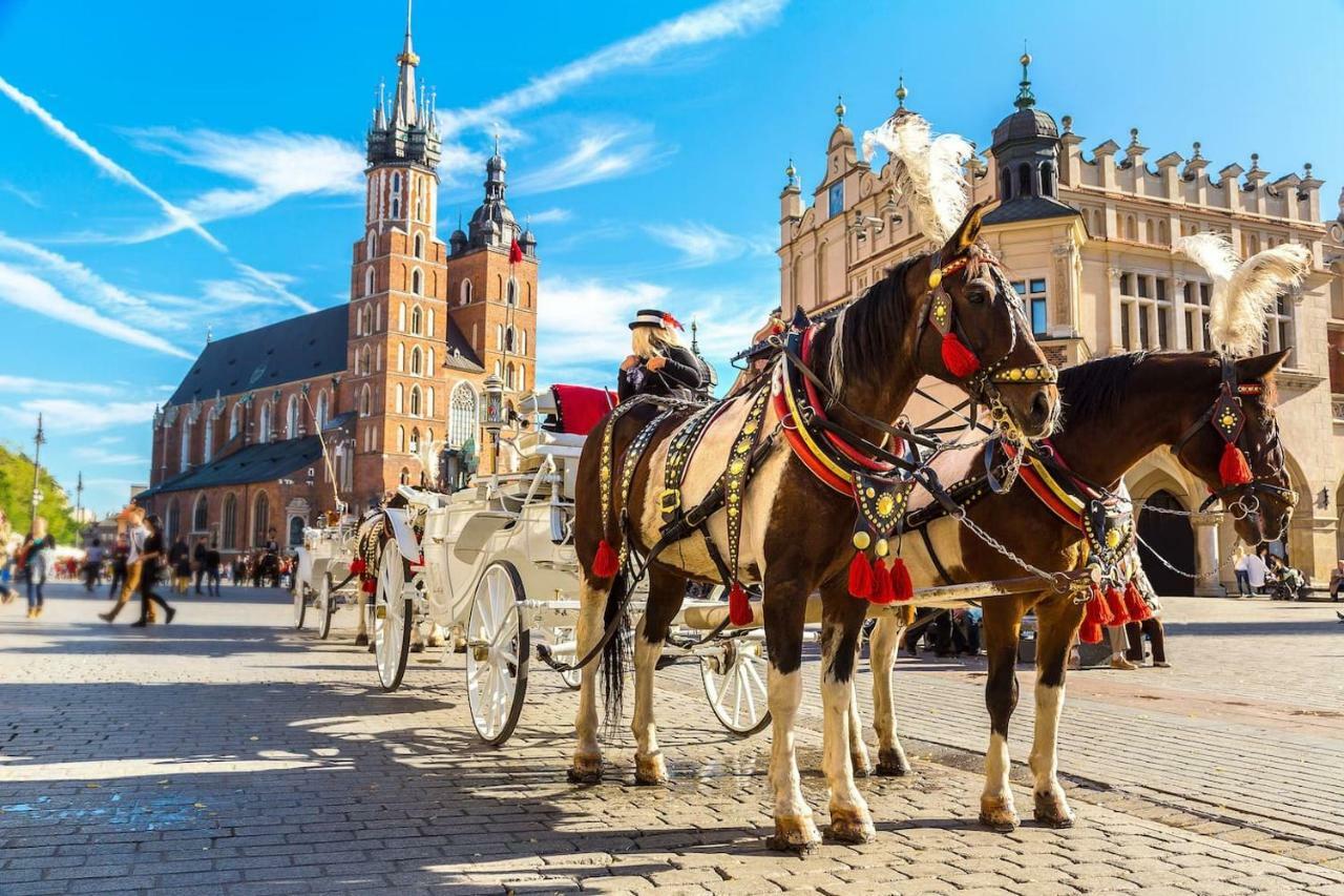 Luxury Retro Apartment, City Center, Wifi Krakow Luaran gambar